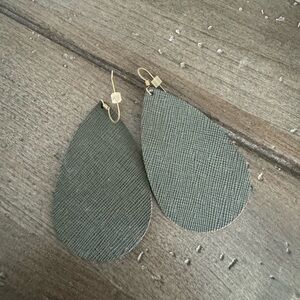 Nickel and Suede Earrings